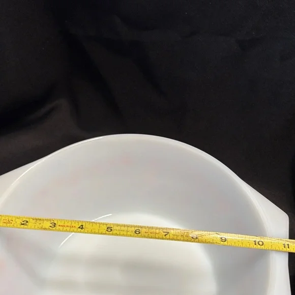 White Floral Glass Casserole Dish - Picture 4 of 6